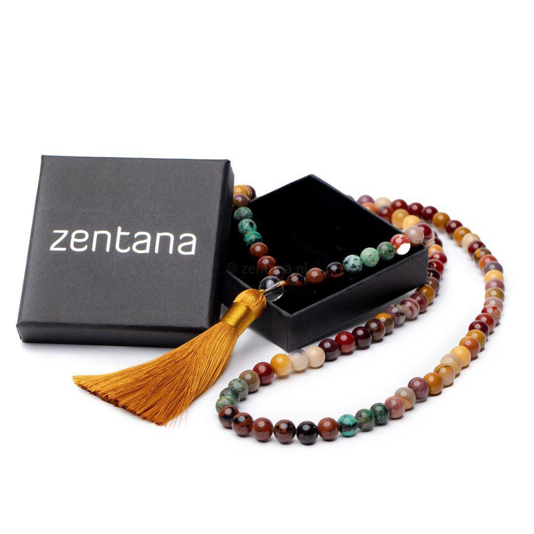 Set van 2 - Mala + Armband - Handgemaakte Ketting & Armband - Mookaiet - Balans-Mala ketting + armband-Zentana