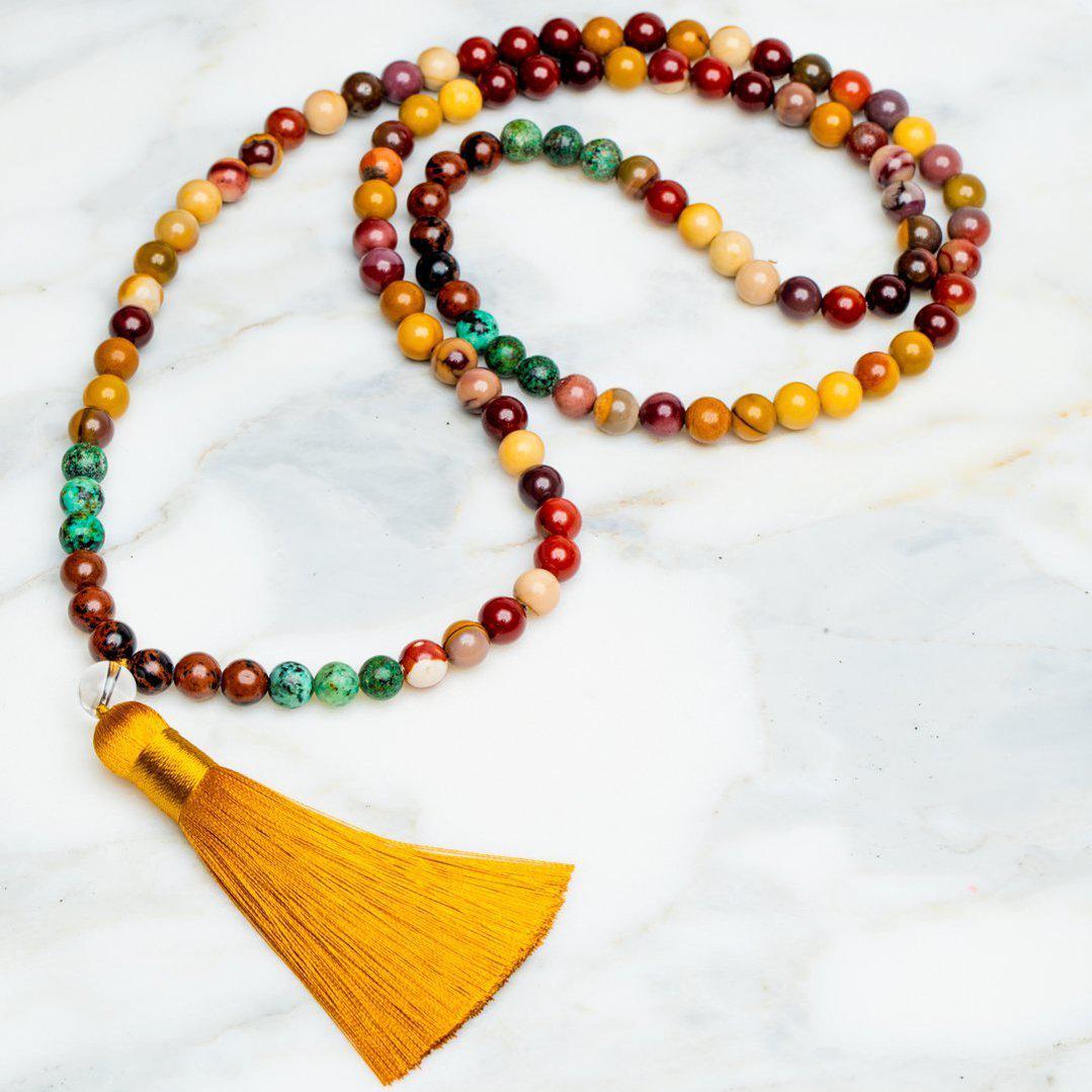 Set van 2 - Mala + Armband - Handgemaakte Ketting & Armband - Mookaiet - Balans-Mala ketting + armband-Zentana