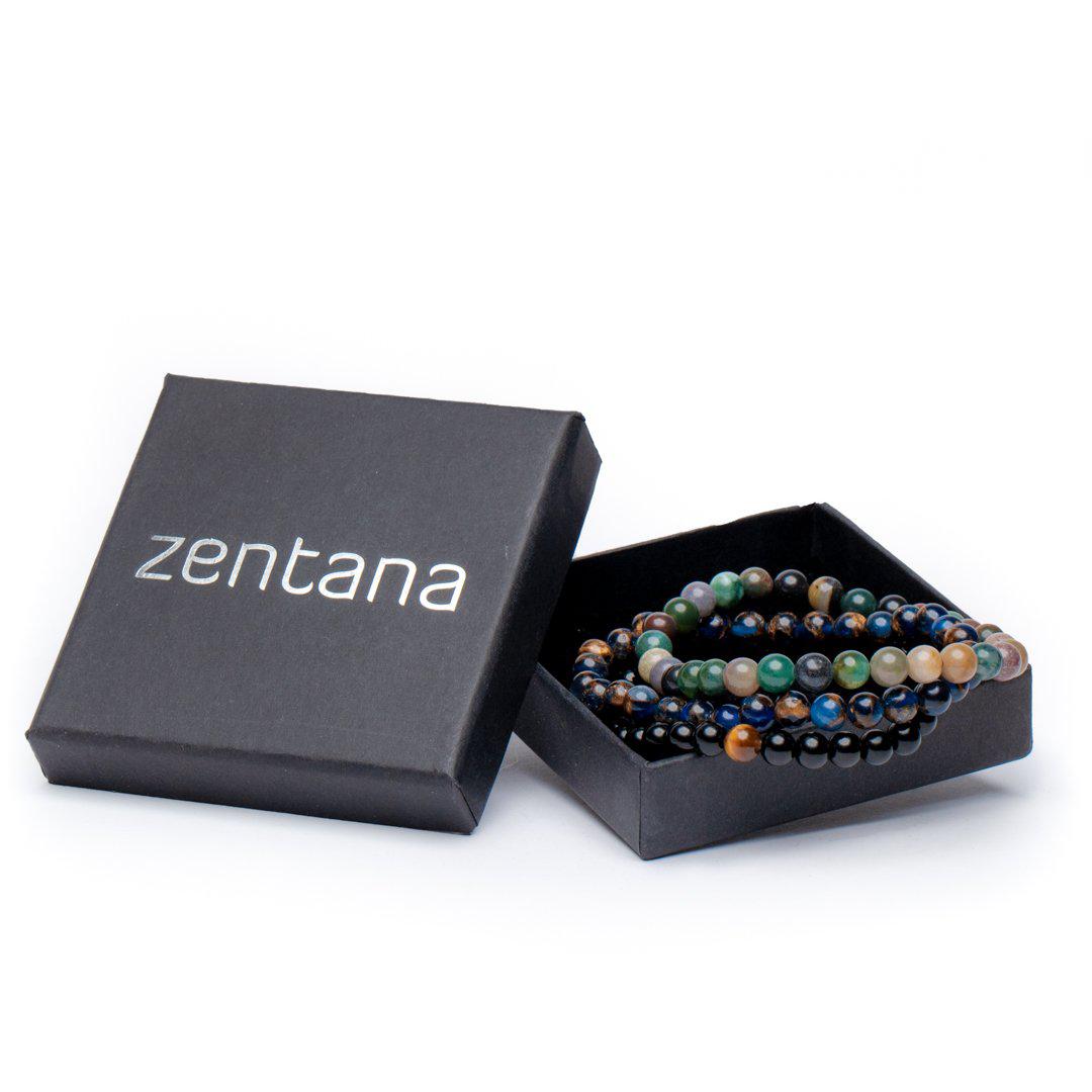 3er-Set – Balance-Armbänder – Achat und Tigerauge – Einblick