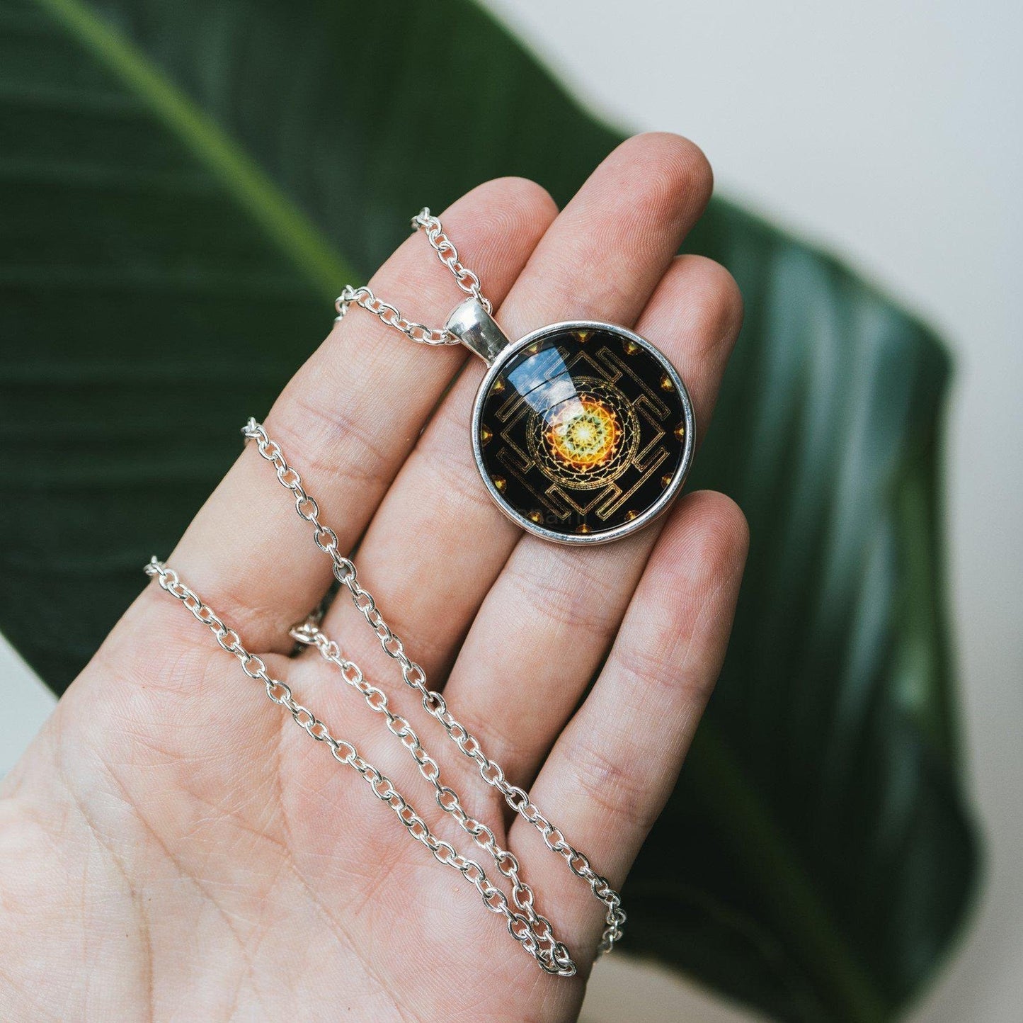 Sri Yantra Ketting - Spirituele Balans Talisman-Sri Yantra Ketting-Zentana
