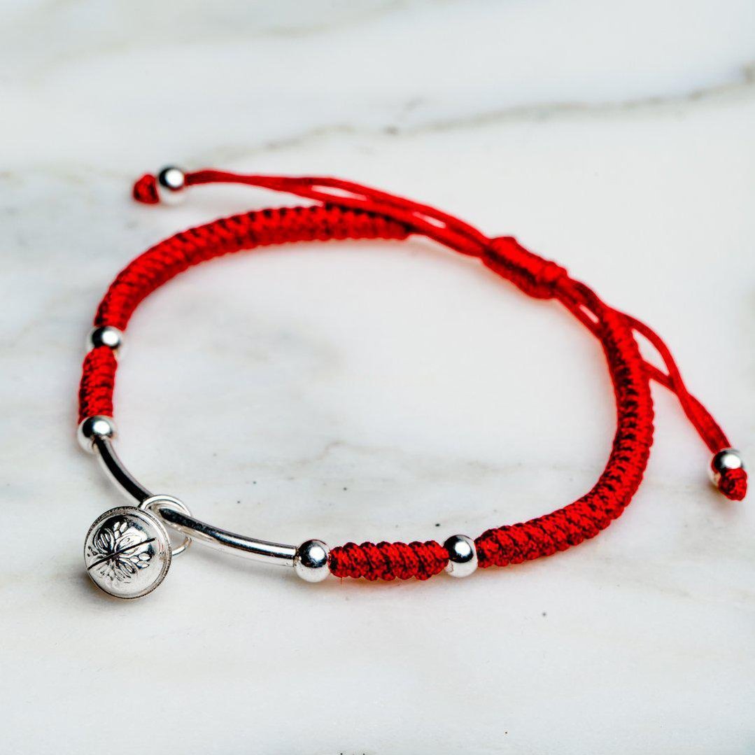 Tibetaanse Geluksarmband - Zilveren Geluksbel - 925 Sterling Zilver-Tibetaanse geluksarmband-Zentana
