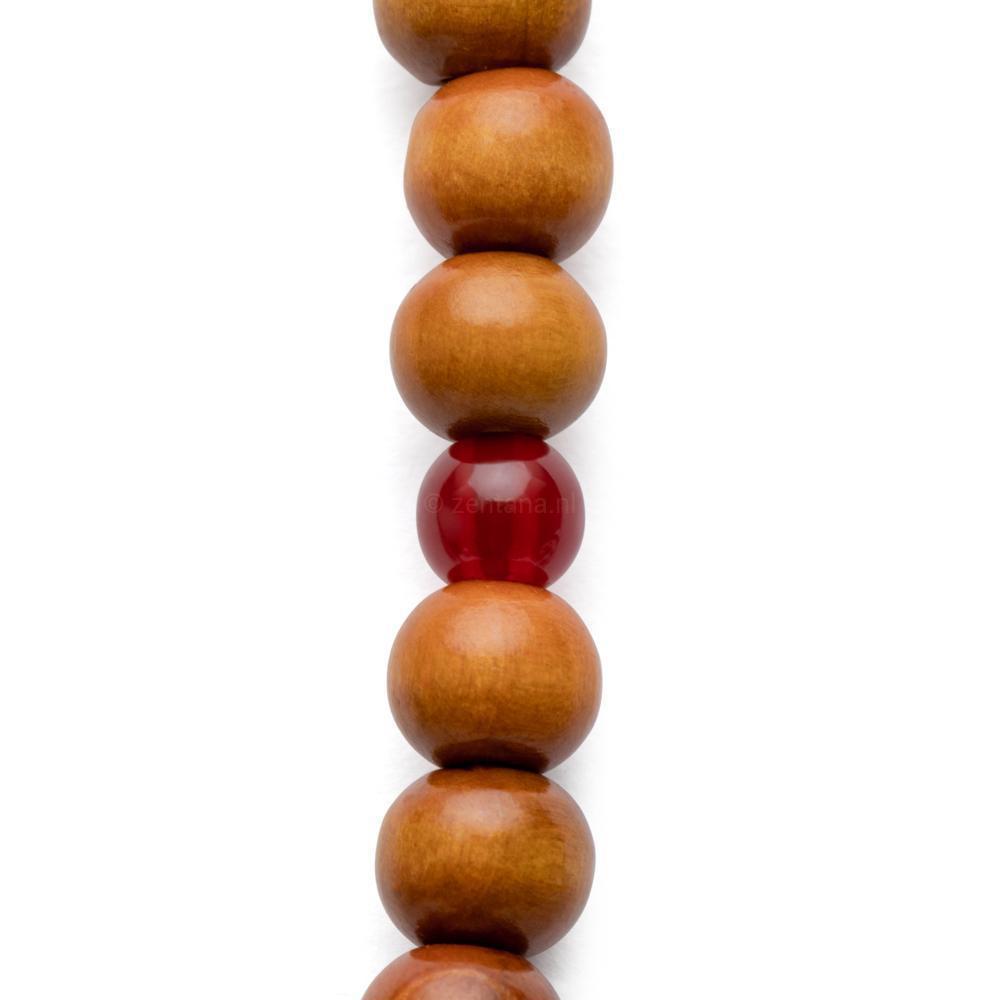 Tibetaanse Mala - Sandelhout - Bruin-Tibetaanse mala-Zentana