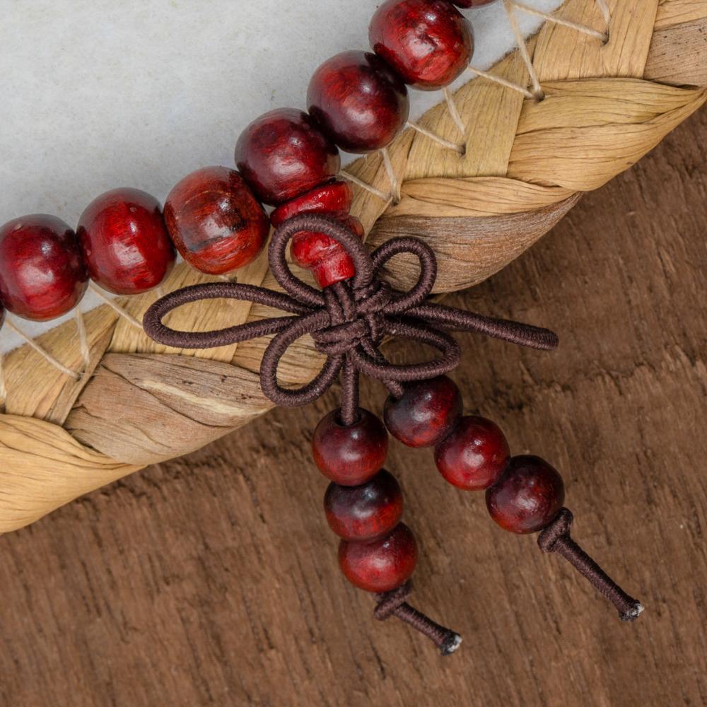 Tibetaanse Mala - Sandelhout - Rood-Bruin-Tibetaanse mala-Zentana