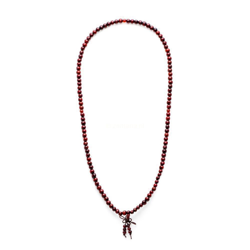 Tibetaanse Mala - Sandelhout - Rood-Bruin-Tibetaanse mala-Zentana