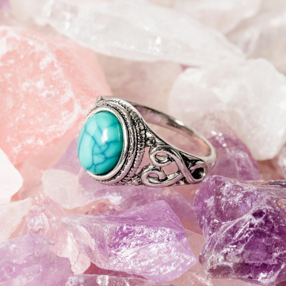 Turqueniet Ring - Antique Plated - Acceptatie-Turqueniet ring-6-Zentana