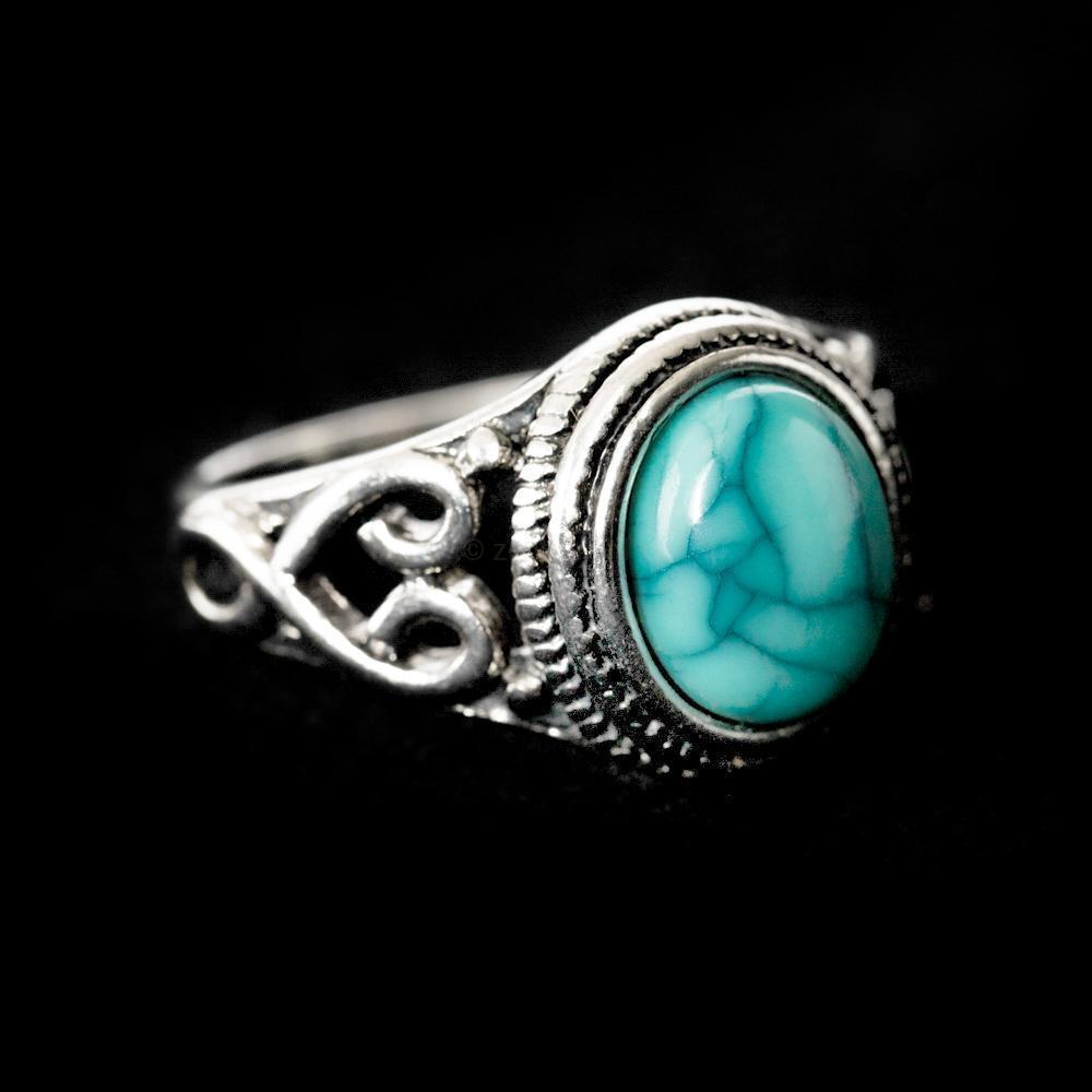 Turqueniet Ring - Antique Plated - Acceptatie-Turqueniet ring-6-Zentana