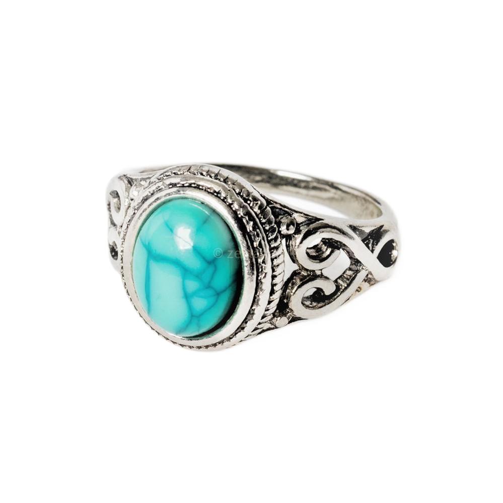 Turqueniet Ring - Antique Plated - Acceptatie-Turqueniet ring-6-Zentana