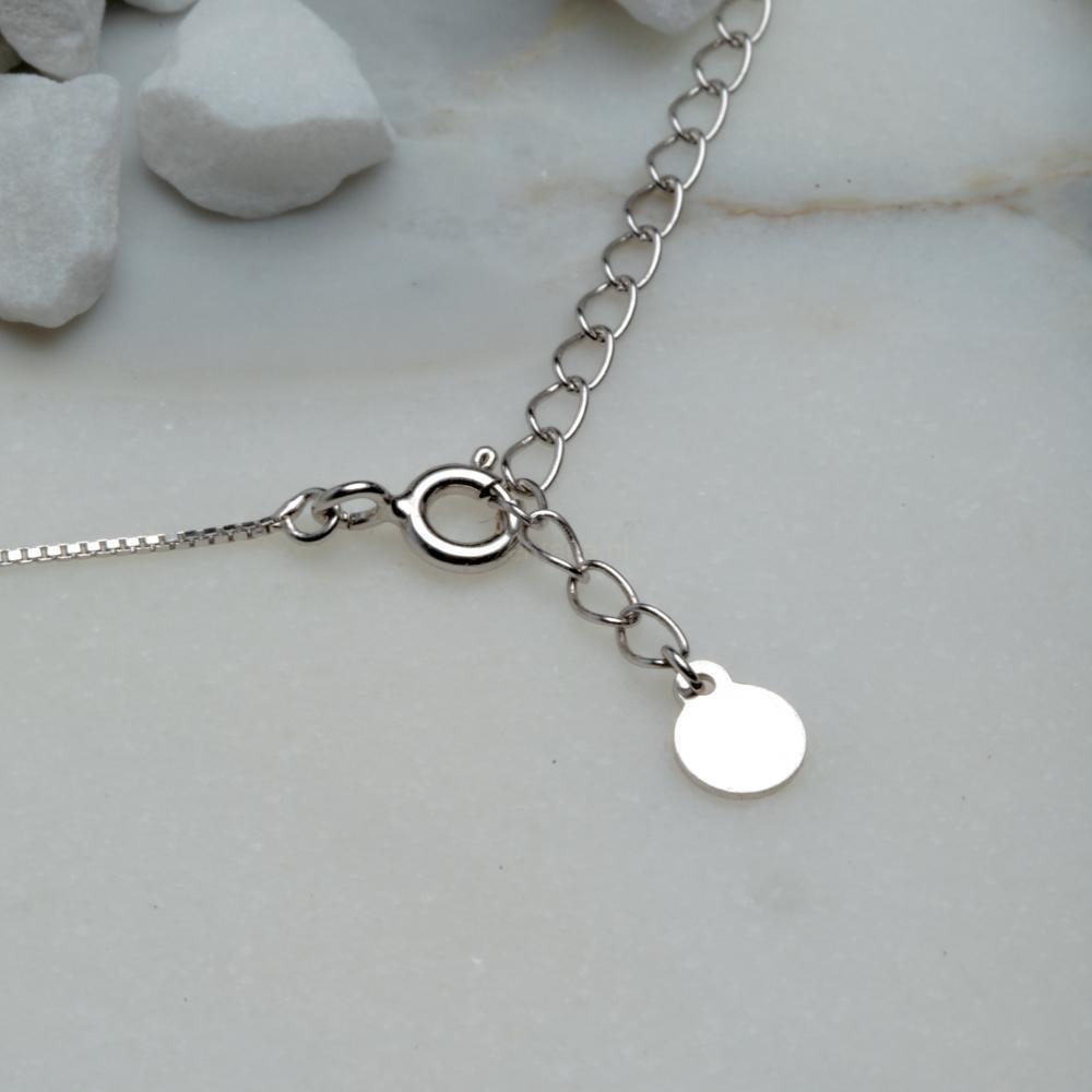 Zilveren Labradoriet Ketting - 925 Sterling Zilver - Rust-Labradoriet ketting-Zentana