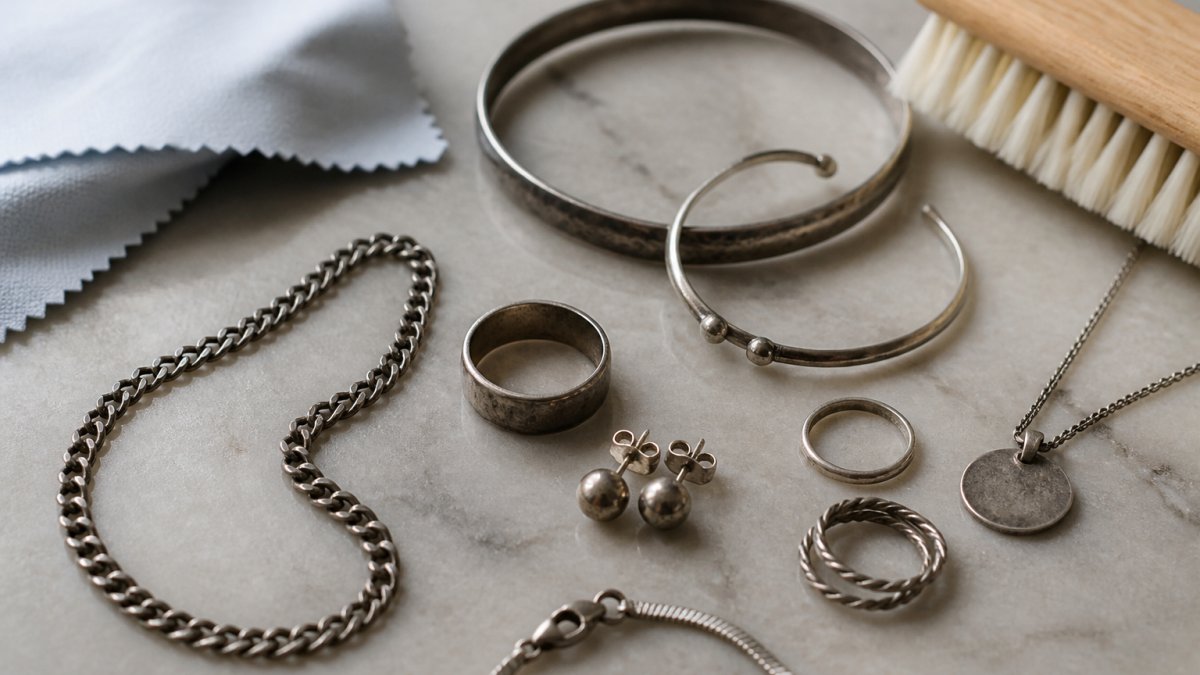 Silberschmuck läuft an: So reinigen Sie ihn richtig