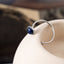 Lapislazuli-Ring – 925er Sterlingsilber – offener Edelsteinring – Kreativität