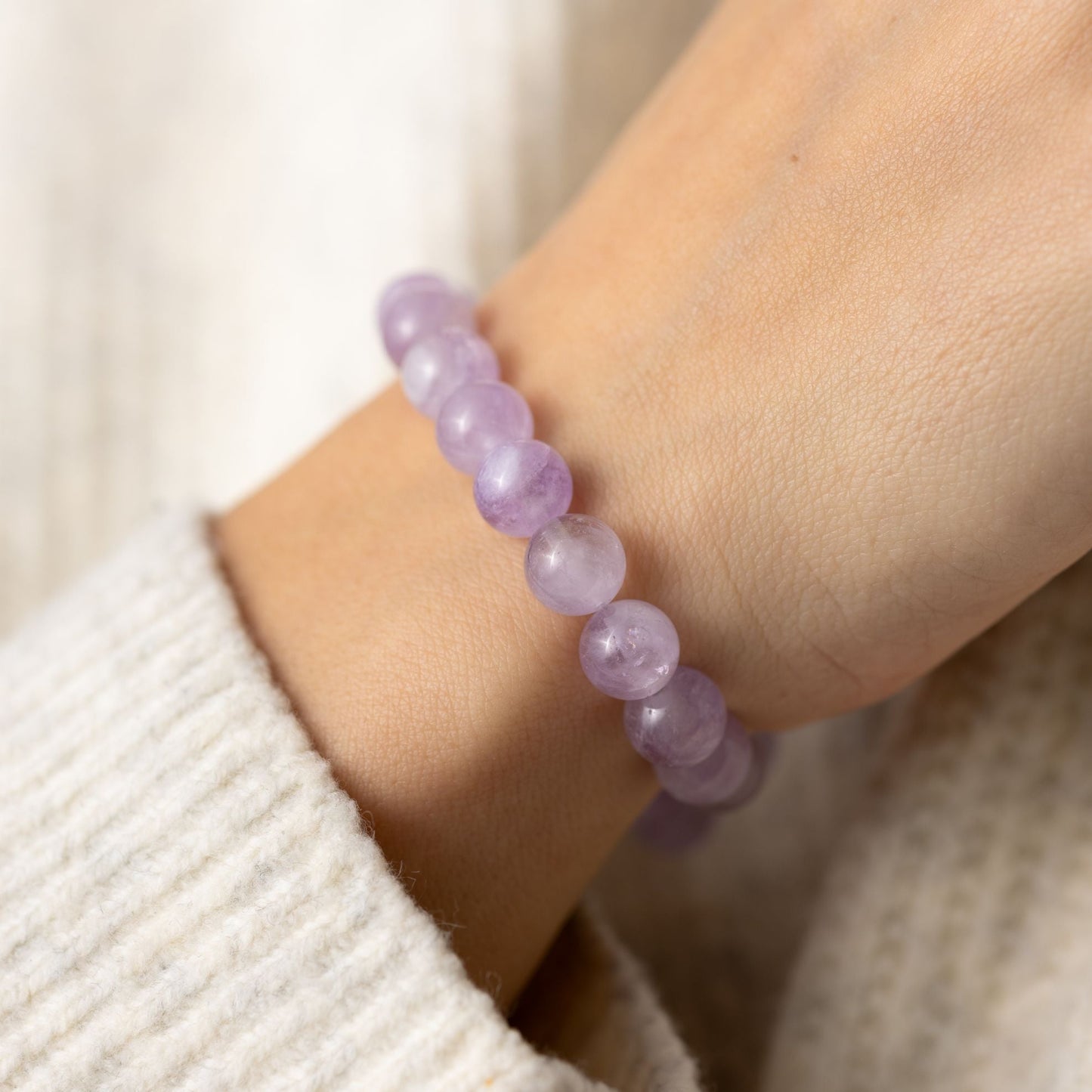 Premium Pure – Lavendel-Amethyst – Balance-Armband