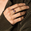 Amethyst Ring - Offener Edelsteinring - Weisheit