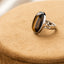 Tigerauge-Ring – Cabochon-Edelstein – Einblick