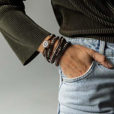 Wickelarmband Balance - Jaspis Edelsteine - Resilienz