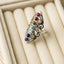 Chakra-Ring klassisch – 7 Edelsteine – verstellbar
