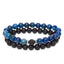 2er-Set – Freundschaftsarmbänder – Lapislazuli und Lavastein – Armband-Set