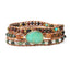 Chrysopras Wickelarmband - Australischer Jade - Verstellbar