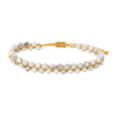 Howlith Armband - Doppelt gereiht - Verstellbar