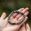Balance-Armband – Jaspis gefleckt Anthrazit – Courage