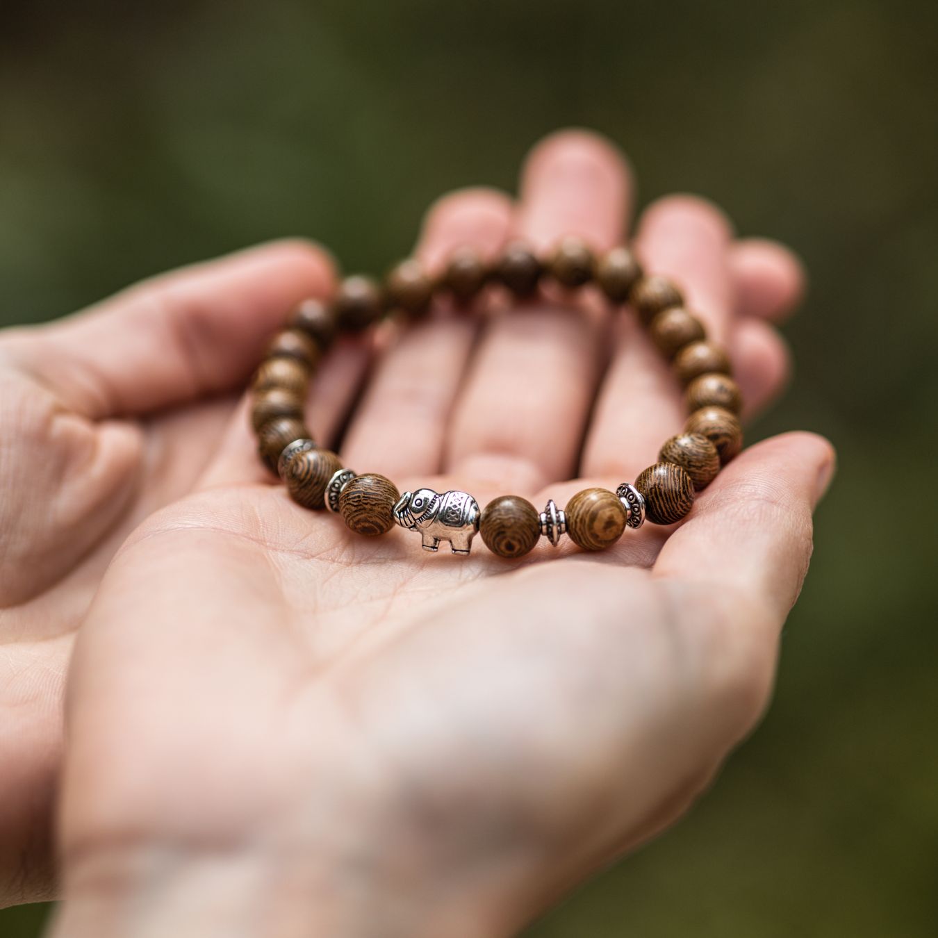 Balance-Armband – Wengeholz – Elefant