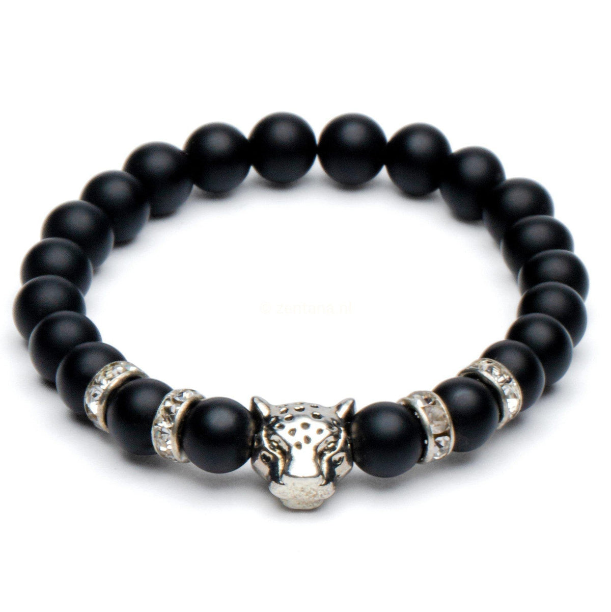 Balans Armband -Onyx Zilver - Focus-Balans armband-Zentana