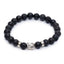 Boeddha Armband - Lavasteen Zilverkleurig - Doorzetten-Boeddha armband-Zentana