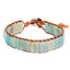 Bohemian Armband - Leer & Amazoniet - Evenwicht-Armband Amazoniet-Zentana