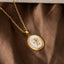 Erzengel-Halskette Retro – Engel-Anhänger – klassisches Gold – Schutz