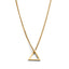 Minimalistische Halskette – Edelstahl – Dreieck – Gold