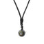 Obsidian-Edelstein-Halskette – Schwarzer Regenbogen – verstellbar – Einblick