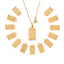 Sternzeichen-Halskette Sternzeichen – Edelstahl – 18 Karat vergoldet – Horoskop-Halskette