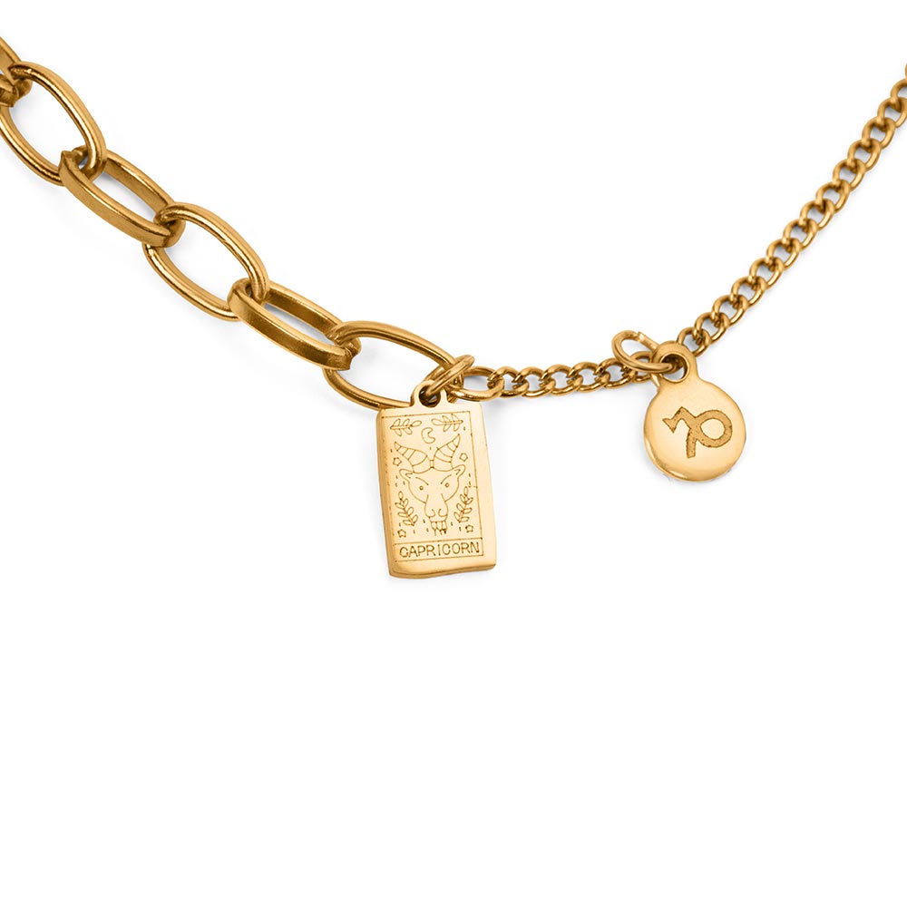 Sternzeichen-Armband Sternzeichen – Edelstahl – 18 Karat vergoldet – Horoskop
