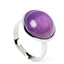 Amethyst-Edelsteinring – verstellbar – Weisheit