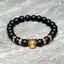 Balance-Armband - Onyx - Leopard goldfarben - Focus