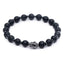 Buddha-Armband – Onyx & Hämatit – Willenskraft