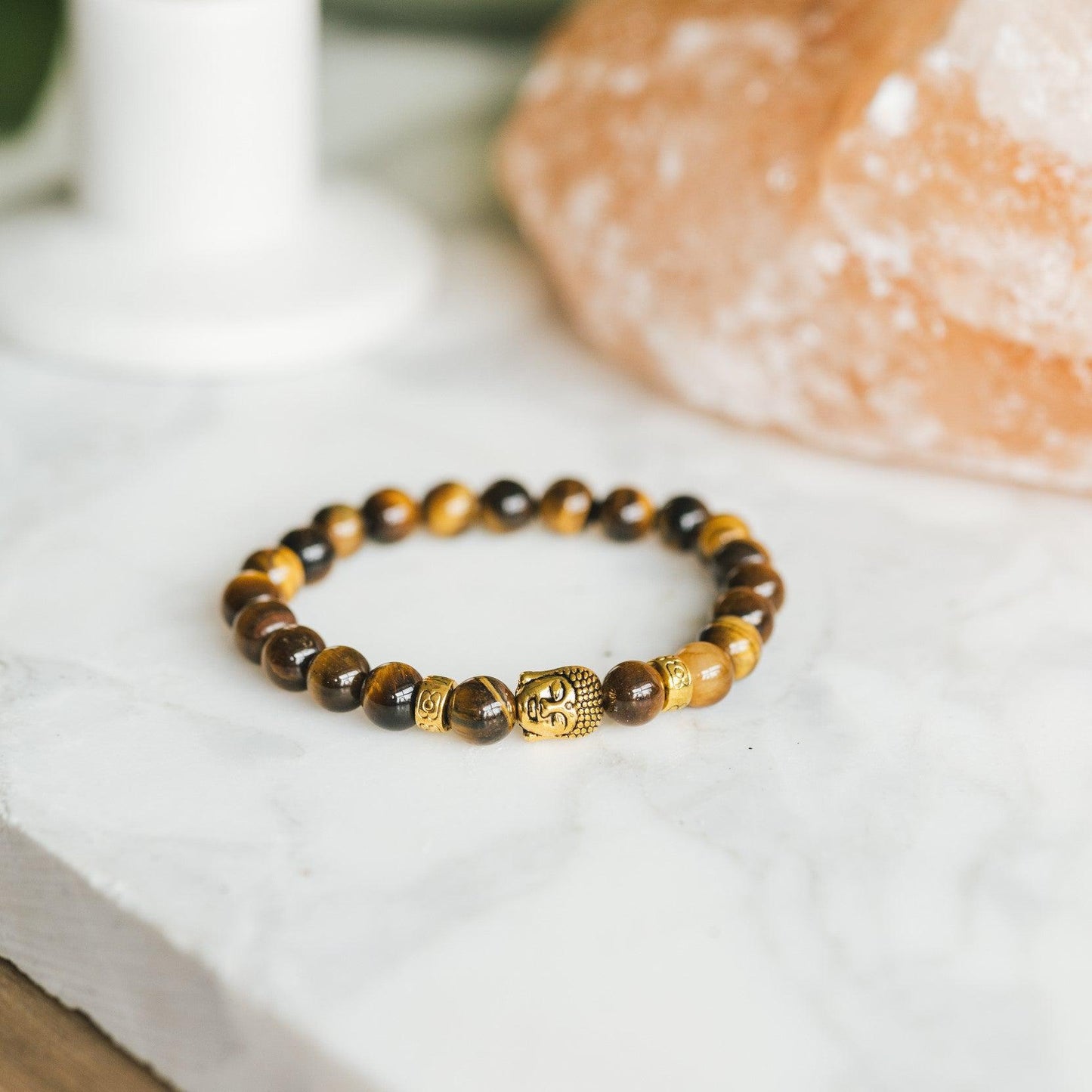 Buddha-Armband – Tigerauge Gold – Einsicht