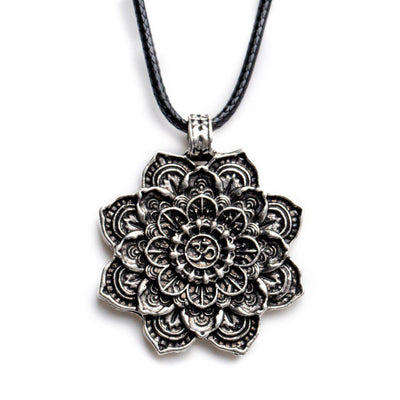 Mandala-Lotus-Halskette – Lotusblume Ohm – Ruhe