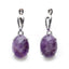 Amethyst Ohrringe - Ohrringe Edelstein - Cabochon - Intuition