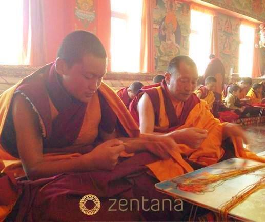 Tibetaanse Geluksarmband - Handgemaakt & Gezegend door Monniken-Geluksbandjes-3 stuks - Bundelset-Zentana