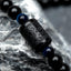 Wickelarmband - Obsidian & Blaues Tigerauge - Bewusstsein