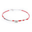 Zilveren Enkelbandje - Rood Voetenbandje Olifant - 925 Sterling Zilver - Geluksbandje-Enkelband olifant-Zentana