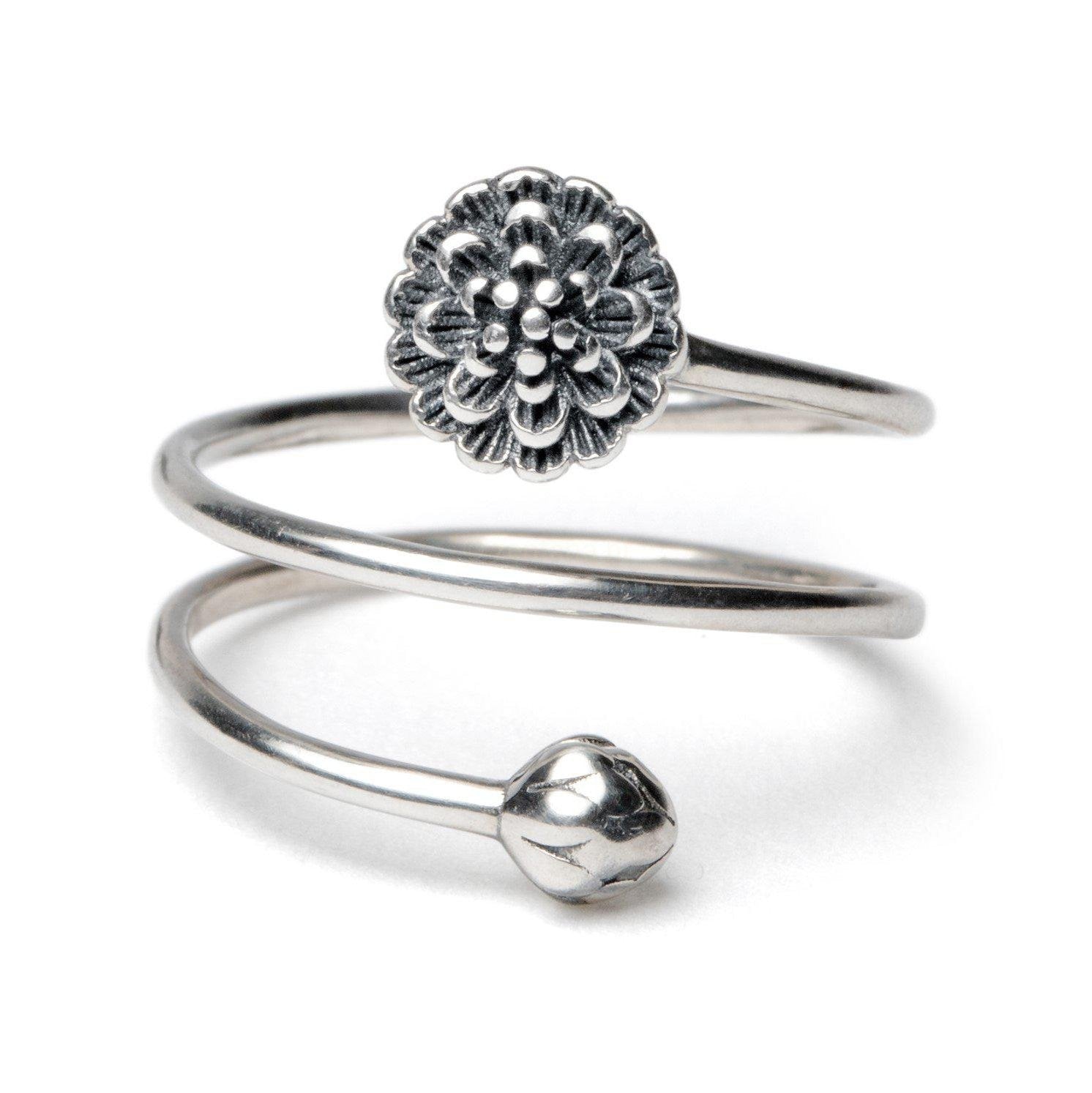 Zilveren Lotus Ring - 925 Sterling Zilver-Lotus Ring-Zentana